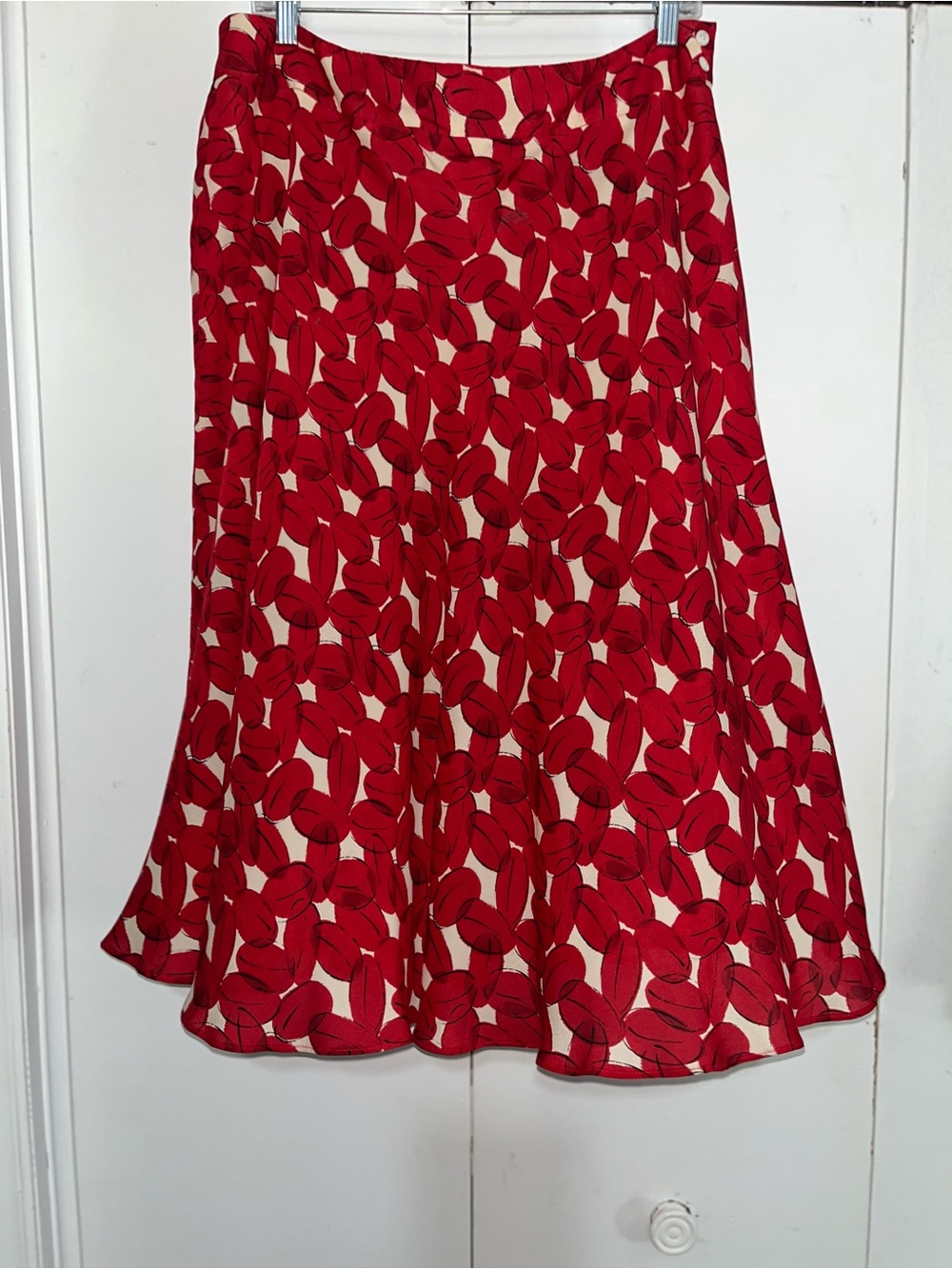 Jones New York 100% Silk A Line Midi Skirt • Vintage